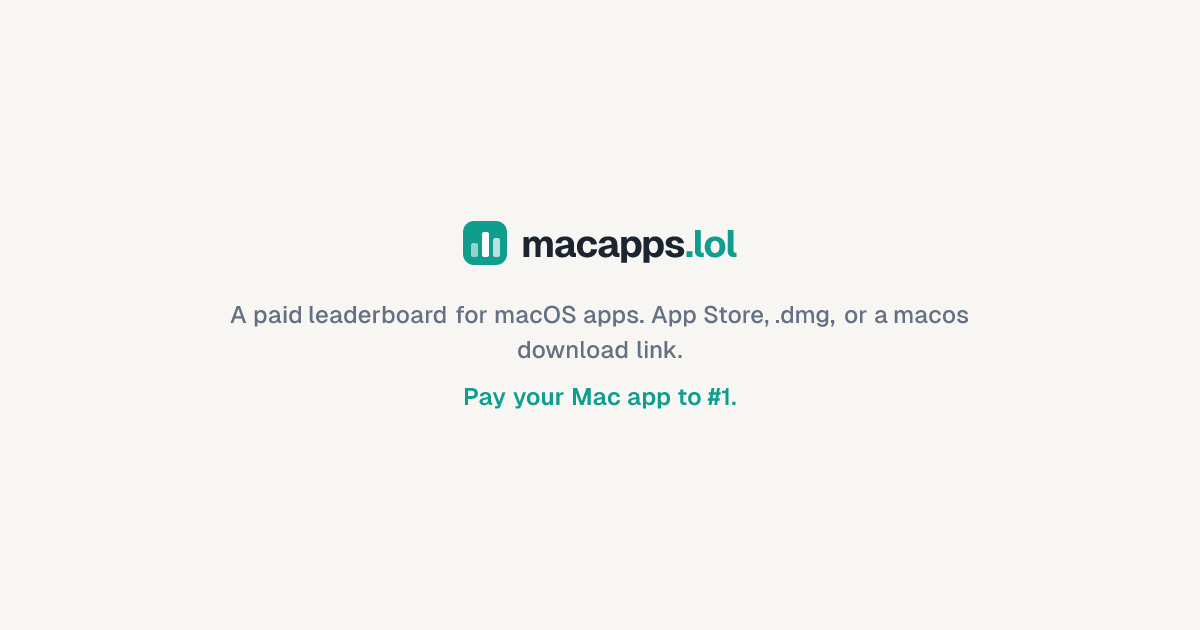 macapps.lol Open Graph preview